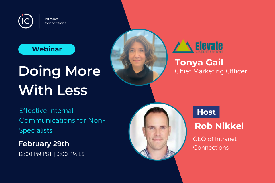 Doing More with Less | Intranet Connections